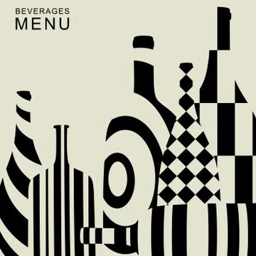 Beverages menu Stock Illustration