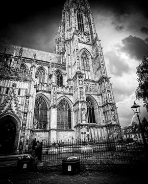 Beverley Minster Lightning 스톡 사진