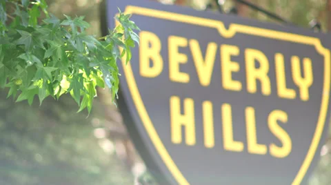Beverly Hill Sign Stock Footage 31747206