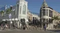 Beverly Hills at the corner of Rodeo Drive and Via Rodeo 4k or 4k+ Resolution
