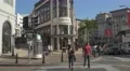 Beverly Hills at the corner of Rodeo Drive and Via Rodeo 4k or 4k+ Resolution