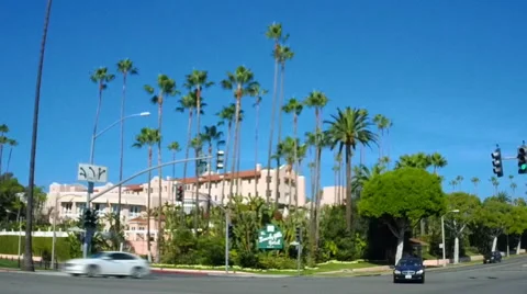 Beverly Hills Hotel Stock Footage 44622498