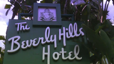 Beverly Hills Hotel Sign (Timelapse) Vidéo 34014144