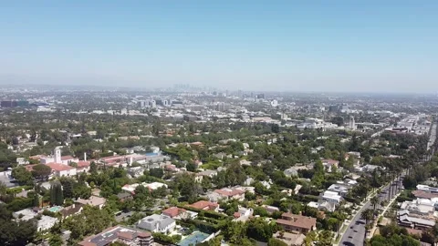 Beverly Hills Neighborhood Stock Footage