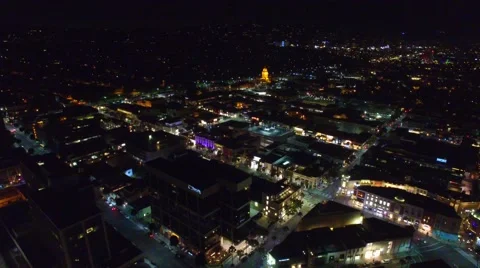 Beverly hills night drone Stock-Footage 54748606