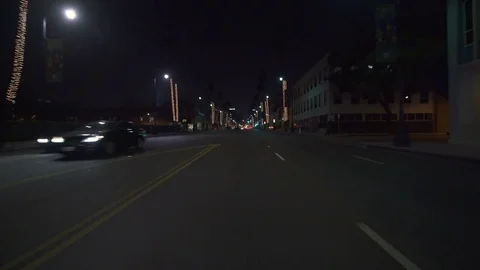 Street at night, Rodeo Drive