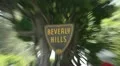 Beverly Hills sign crash zoom in and out HD Footage