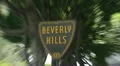 Beverly Hills sign crash zoom in and out HD Footage