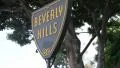 Beverly Hills sign fast tilt up with pan HD Footage