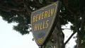 Beverly Hills sign fast tilt up with pan HD Footage