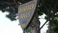 Beverly Hills sign fast tilt up with pan HD Footage