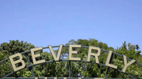 Beverly Hills sign Stock Footage 41685554