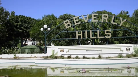 Beverly Hills sign Stock Footage 41685660