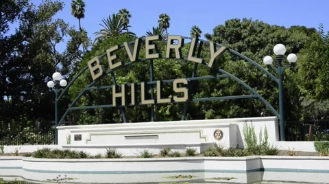 Beverly Hills sign Stock Footage 41685712