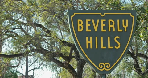 Beverly Hills sign Stock-Footage 47497133