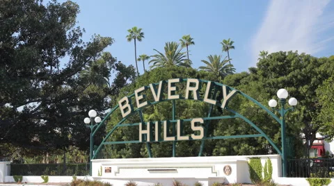 Beverly Hills sign Video stock 47963884