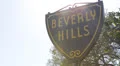 Beverly Hills Sign, Palm Trees, Street Sign, Los Angeles, California, Blue Sky HD Footage