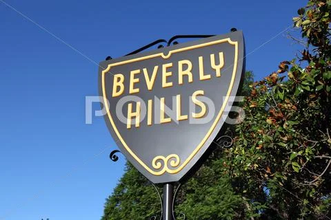Beverly hills sign Stock Photos