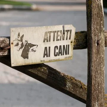 Beware of the Dog Stock-Fotos