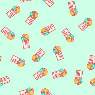 Beware electricity vector seamless pattern Illustrazione stock