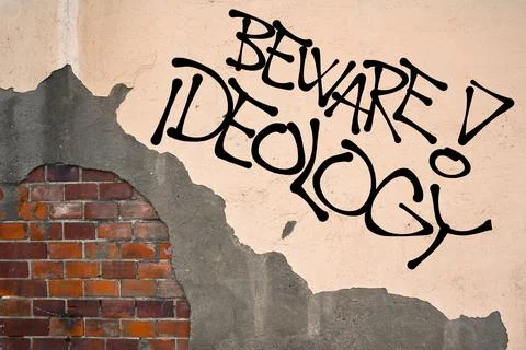 Beware! Ideology Stockfoto's