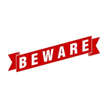 Beware Letter Rubber Stamp Template Design Stock Illustration