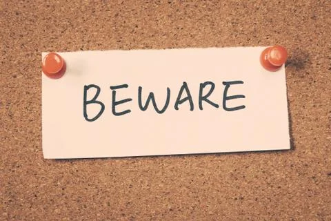 Beware Stock Photos