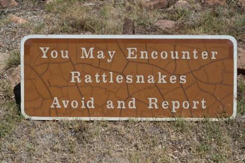Beware of Rattlesnakes Stock Photos