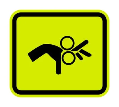 Beware Roller Symbol Sign Isolate On White Background,Vector Illustration EPS イラスト素材