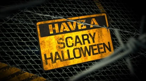 Beware a Scary Halloween Stock Footage 54677064