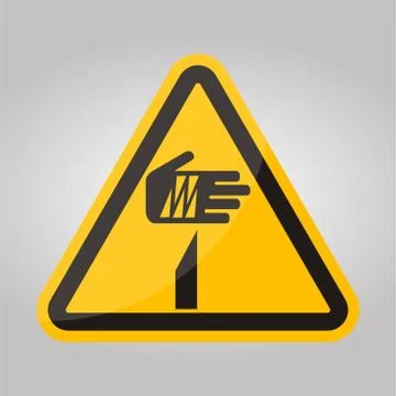 Beware Sharp Elements Symbol Isolate On White Background,Vector Illustration  Stock Illustration