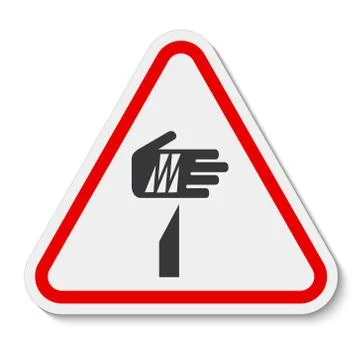 Beware Sharp Elements Symbol Isolate On White Background,Vector Illustration Stock Illustration