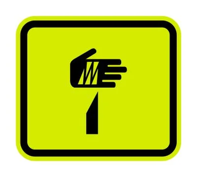Beware Sharp Elements Symbol Isolate On White Background,Vector Illustration Stock Illustration