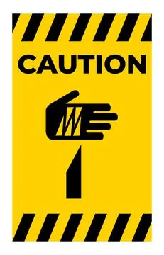 Beware Sharp Elements Symbol Isolate On White Background,Vector Illustration Stockillustratie