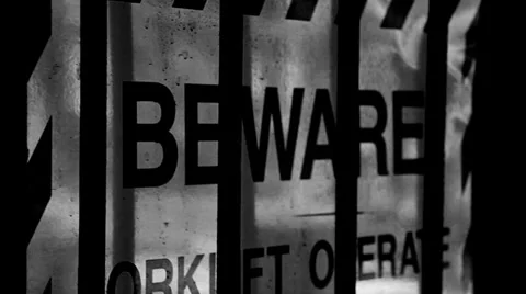 Beware sign Stock Footage 34559777