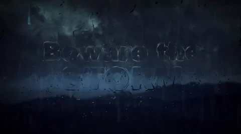 Beware the Storm Video stock 45334557