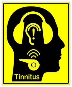 Beware of Tinnitus Stock Illustration