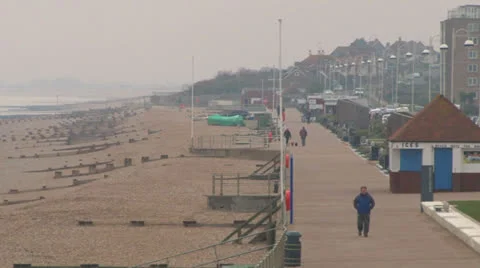 Bexhill Beach Stock Footage 23846925
