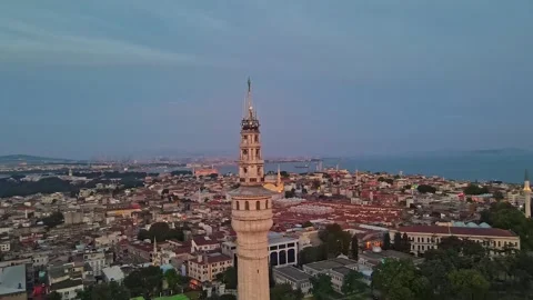 Beyazıt Tower at İstanbul city Stock Footage 275897953