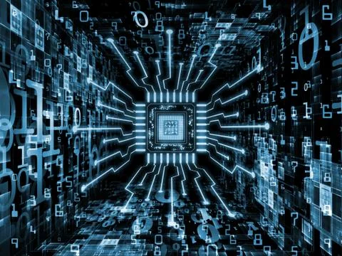 Beyond Computer CPU Ilustração Stock