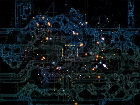 Beyond CPU Realm Free Stock Illustration