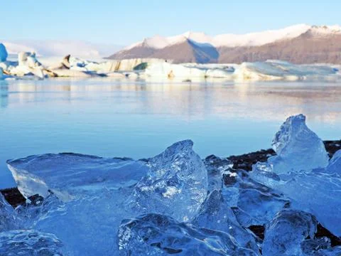Beyond crystal ice Stock Photos