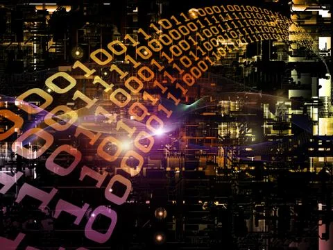 Beyond Digital Network Stock Illustration