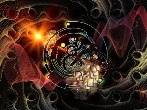 Beyond Digital Processing Stock Illustration