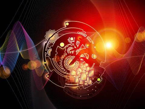 Beyond Digital Processing Stock Illustration