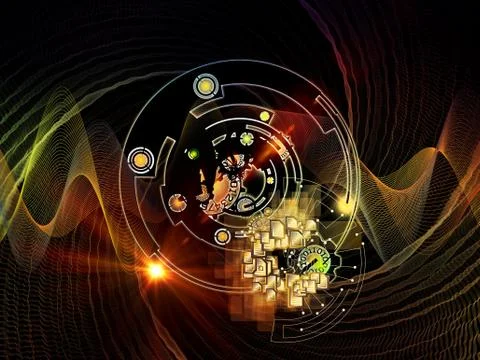 Beyond Digital Processing Stock Illustration