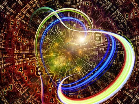 Beyond Digital World Stock Illustration