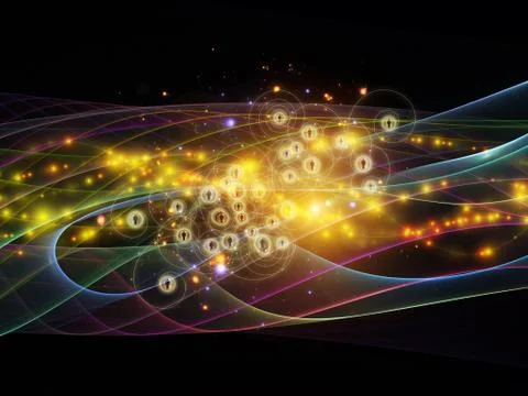 Beyond Dynamic Network Illustrazione stock