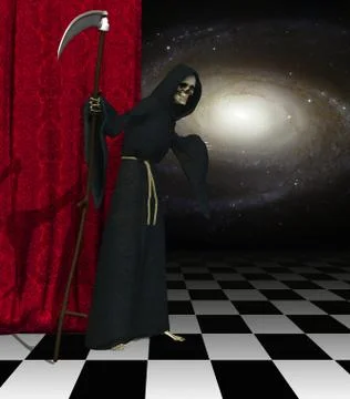 Beyond the Final Curtain Stock Illustration