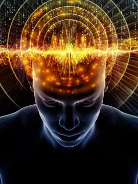 Beyond Human Mind 스톡 일러스트